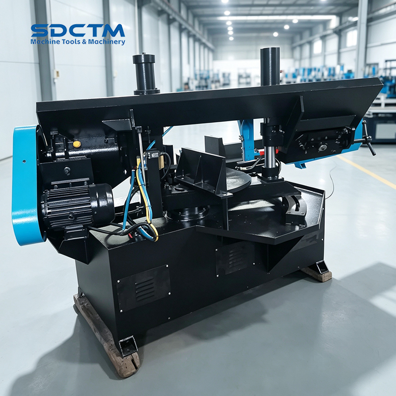 45 Degree Angle Semi-automatic Metal Band Saw Machine for Round Steel And Square Steel