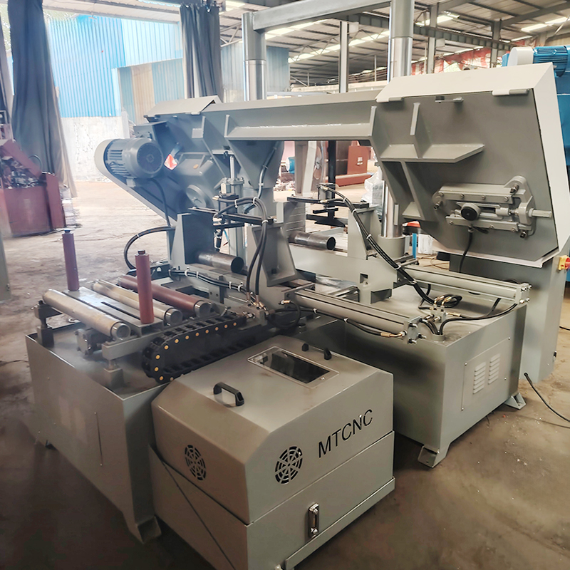 GSK4250 Fully Automatic Horizontal Band Saw Machine for Steel Bar Cutting 19.7 Inches 500mm Cutting Range
