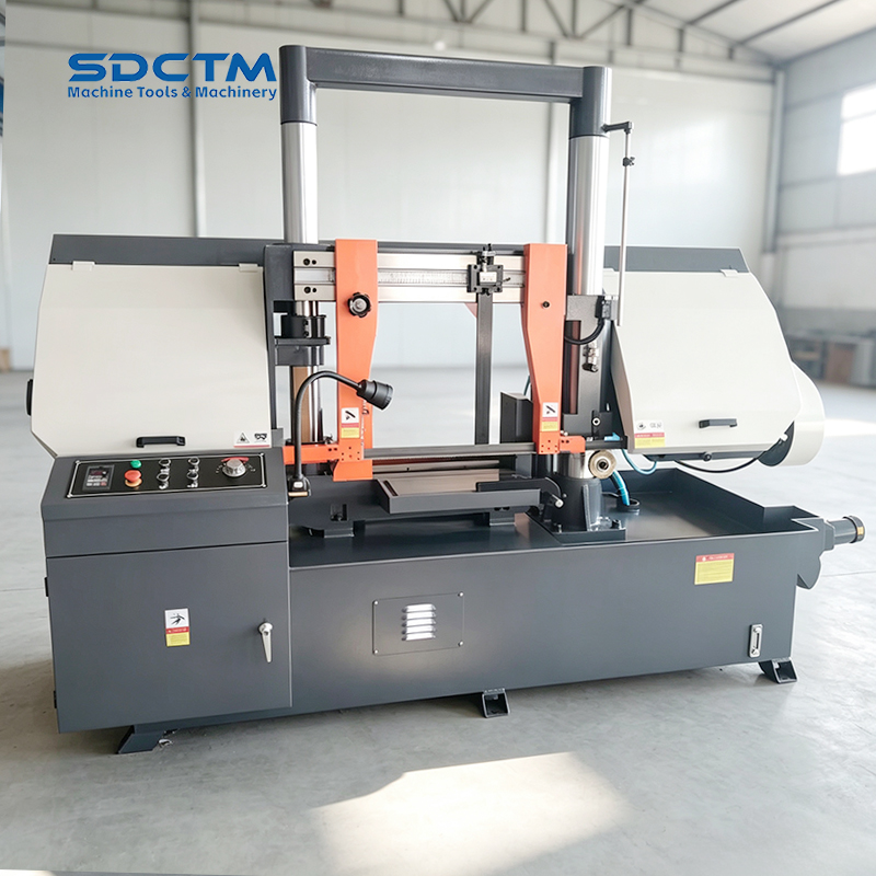 Semi Automatic Horizontalband Saw GB4250 Metal Cutting Band Sawing Machine Sawing Various Metal Materials