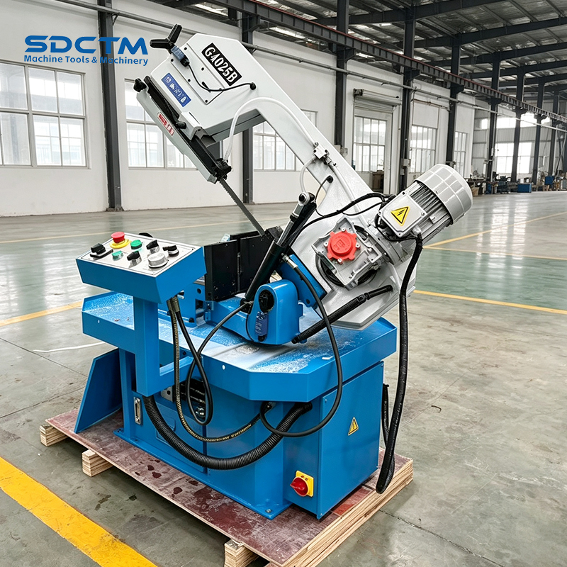 G4025B Horizontal Mitre Band Saw Machine 0-60° Variable Speed Hydraulic Metal Cutting for Steel Pipe And Profiles