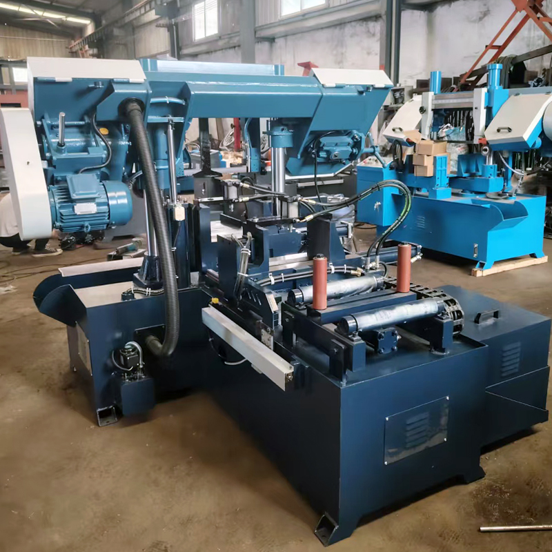 Fully Automatic Metal Sawing Machine GSK4230 Auto Feed Band Saw CNC Metal Cutting Bandsaw for Sale
