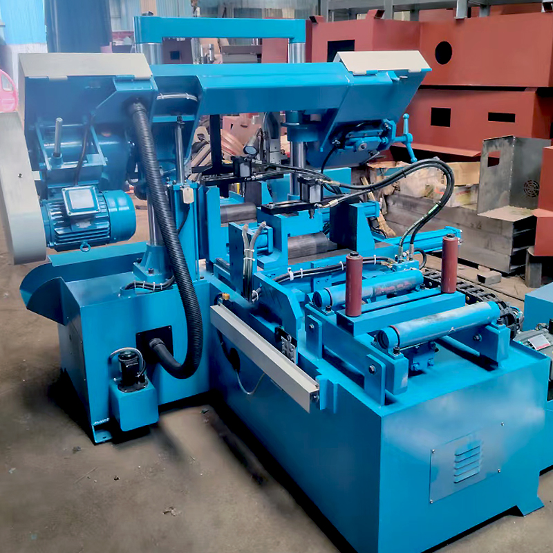 GSK4230 Fast Cutting Band Saw with Electric Feeding Metal Cutting Machine Hydraulic Tension
