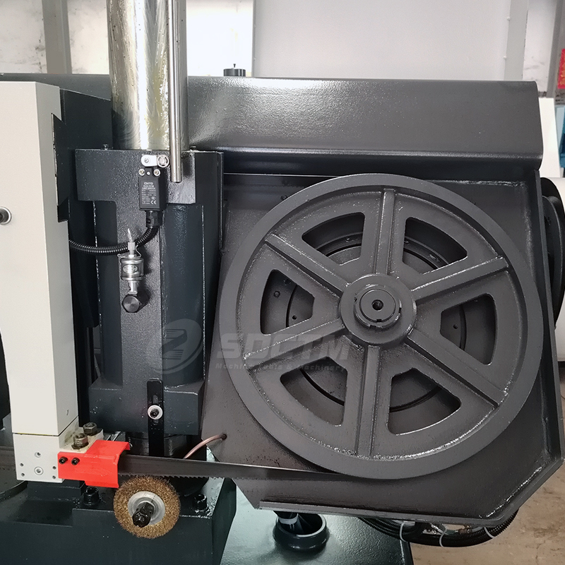 Metal Band Saw Machine GZ4240 Hydraulic Feeding Miter Cut Swivel Head Manual Tension Metal Cut Saw