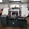 Metal Band Saw Machine GZ4240 Hydraulic Feeding Miter Cut Swivel Head Manual Tension Metal Cut Saw
