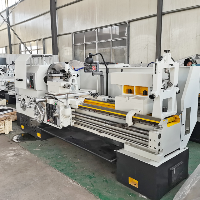 Horizontal lathe CW6180 conventional lathe machine with footbrake system
