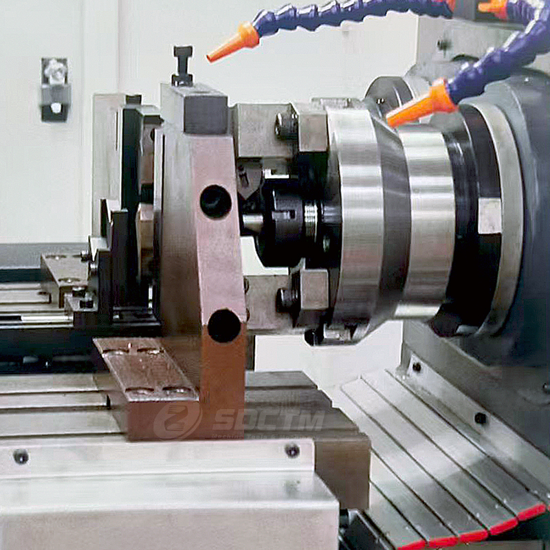 Multi-Functional Facing End and Drill Centering Hole Machine ZK8210-1200 Long Axis Machining