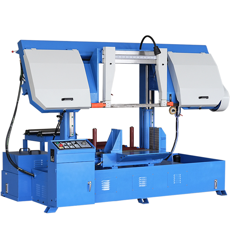 High Precision Metal Cutting Band Saw with Linear Guide Rail Manual Horizontal Metal Bandsaw for Steel And Aluminum