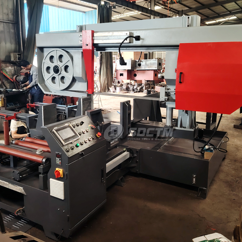 CE Certified Horizontal Fully Automatic Band Saw Machine GSK4260Z Metal Cutting Machine CNC Miter Band Saw Machine