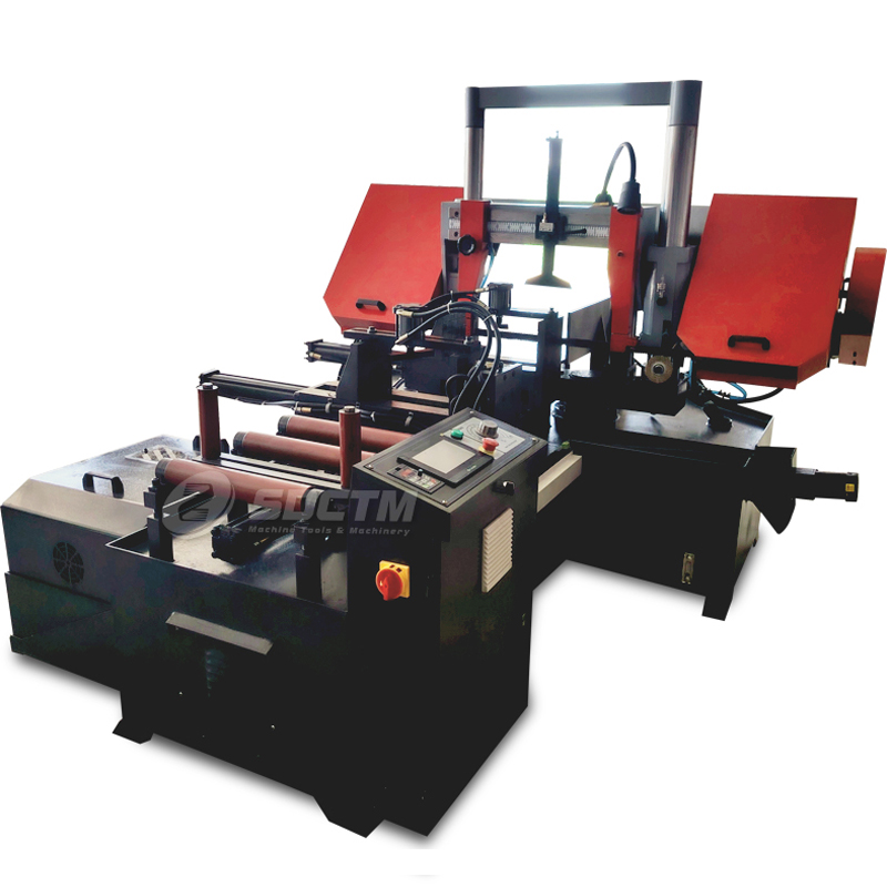 GSK4240Z Automatic Band Saw Machine Rotary Angle Stainless Steel Rod Cutting Machine Hydraulic Saw