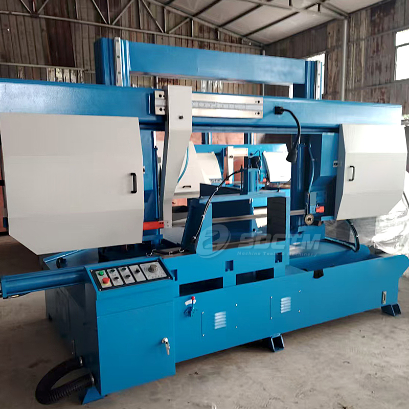 CE Industrial Horizontal Sawing Machine 600mm 0-45 Degrees Rotary Angle Metal Cutting Band Saw Machine GZ4260
