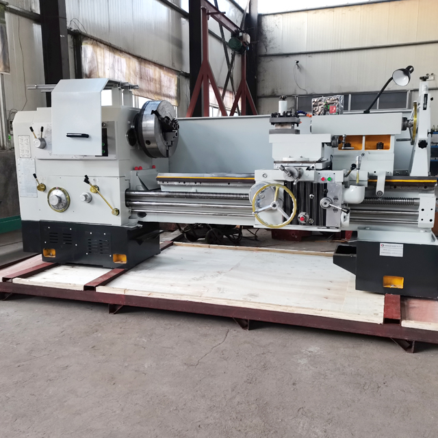 Horizontal lathe CW6180 conventional lathe machine with footbrake system