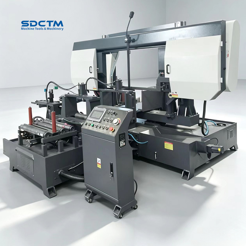 45 ° Angle Fully Automatic Metal Band Saw Machine Used for Sawing Round Steel And Square Steel GSK4260Z