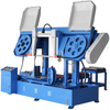 GB4250 500mm Industrial Bandsaw with Linear Guide Rail Hydraulic Tension Semi-Automatic Horizontal Cutting Saw for Metal