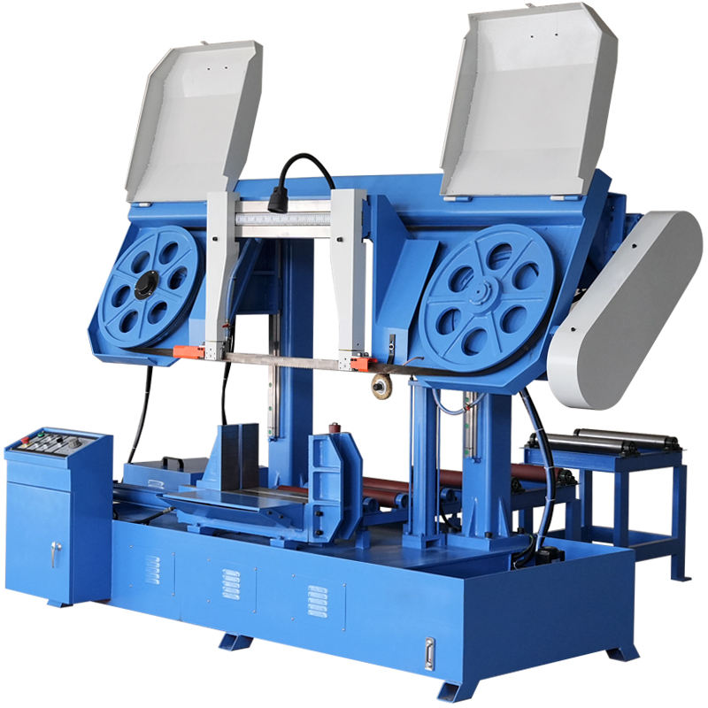 GB4250 500mm Industrial Bandsaw with Linear Guide Rail Hydraulic Tension Semi-Automatic Horizontal Cutting Saw for Metal