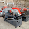 GSK4240Z Automatic Band Saw Machine Rotary Angle Stainless Steel Rod Cutting Machine Hydraulic Saw