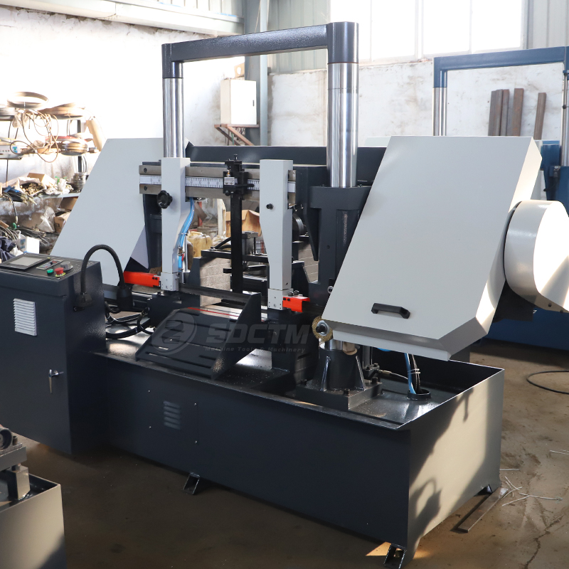 China Automatic Saw Machine GSK4240 Metal Cutting Machine for Aluminum and Steel Horizontal Metal Band Saw