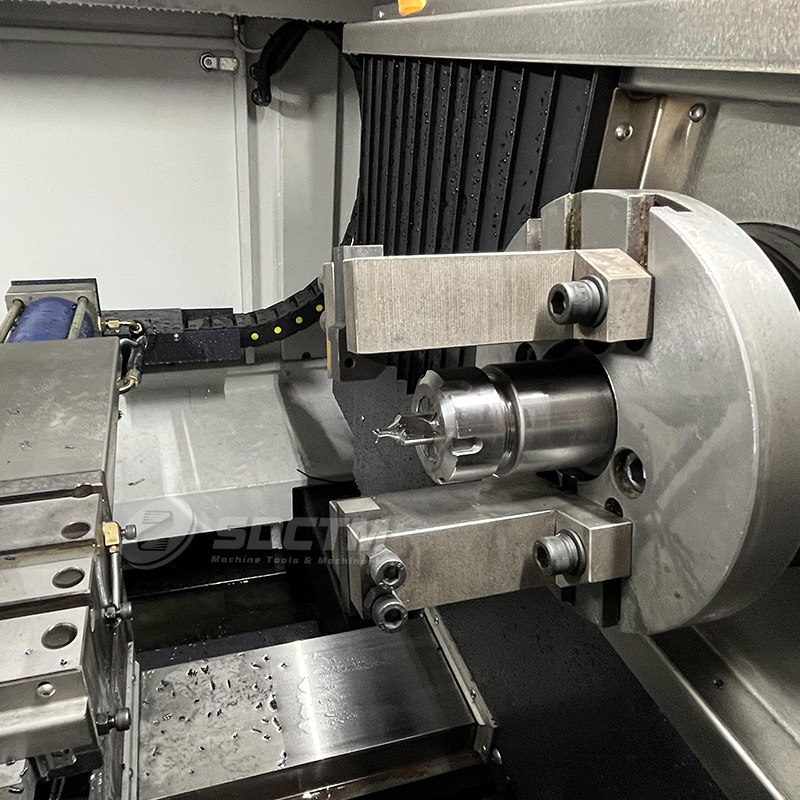 Customized Four Axis CNC Facing and Centering Hole Machine ST25-2000 Can Be Turned, Tapped ,Milling