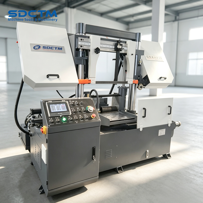 Fully Automatic Horizontal Metal Band Sawing Machine GSK4240 Automatic Feeding 400MM Sawing Metal Materials
