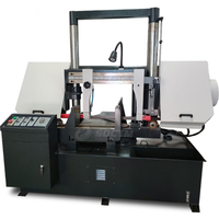 Metal Band Saw Machine GZ4240 Hydraulic Feeding Miter Cut Swivel Head Manual Tension Metal Cut Saw