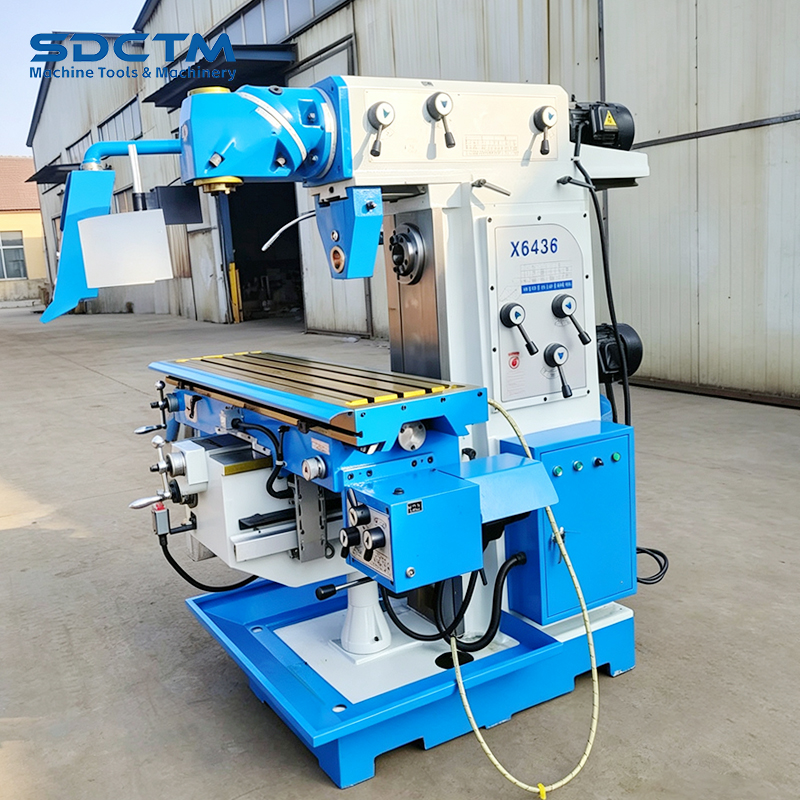 X6436 Universal Milling Machine with Swivel Head Mill High Speed Configuration for High-precision DRO