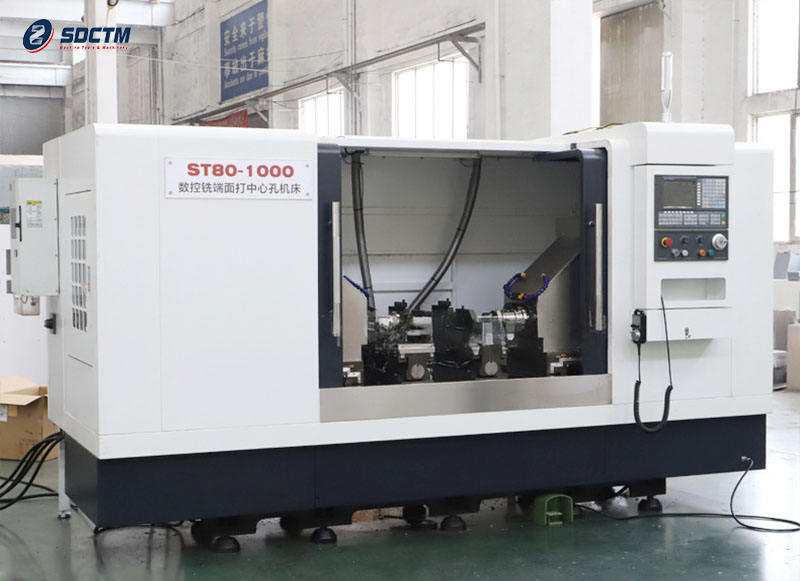 Factory Sales ST80-1000 Model One Clamping Facing Centering Machine at Both Ends Simultaneously