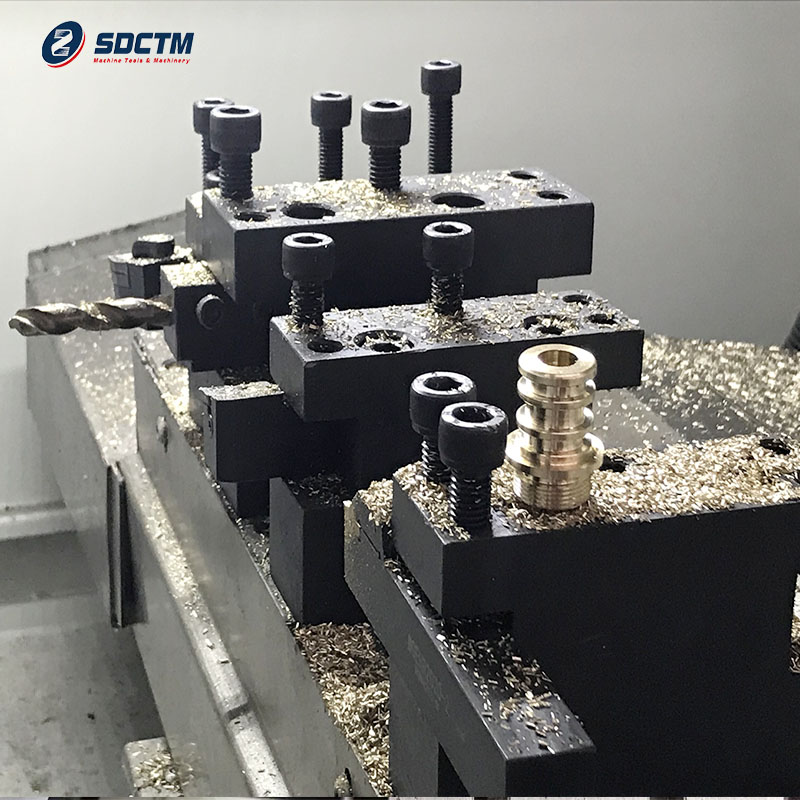 H32I CNC Gang Lathe Gang Tool Post Automatic CNC Machine Medium Heavy Duty SLant Bed Fanuc GSK