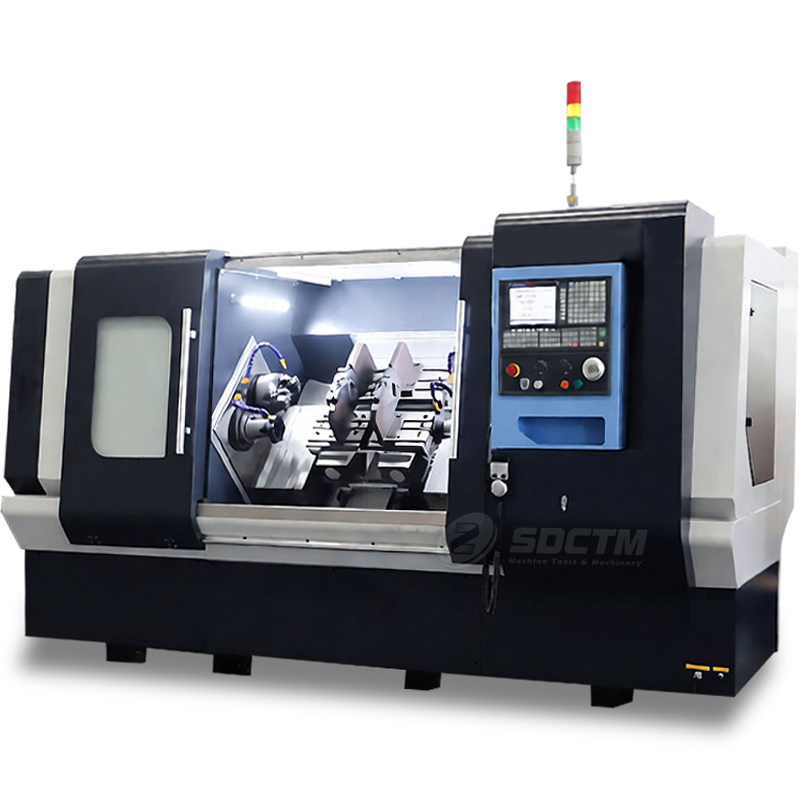 Professional Customization Double-headed Slant Bed Milling Drilling Center Hole 2 in 1 Lathe Machine ZKX750