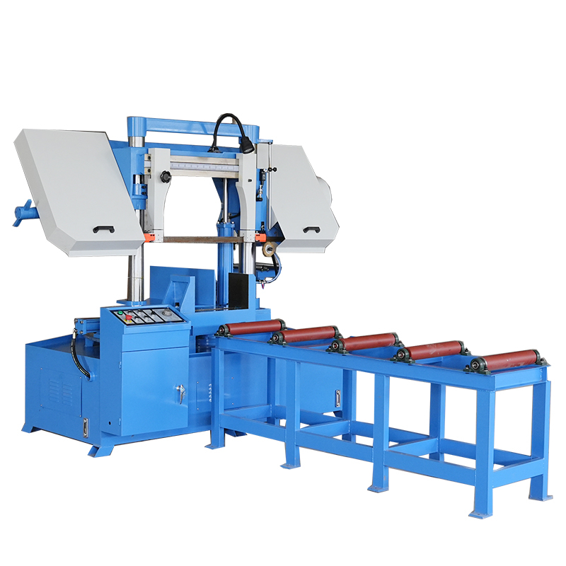 CE Industrial Angle Cut Miter Band Saw Machine GZ4250 Semi-auto Angle Band Saw for Metal Cutting