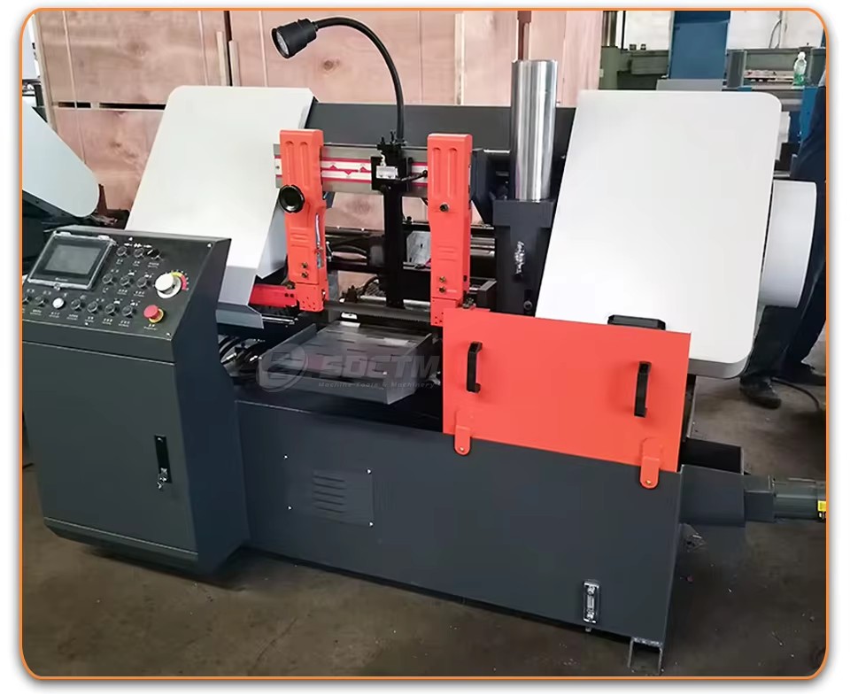 GSK4240 Fully Automatic Horizontal Band Saw Machine for Steel Bar Cutting 15.75 Inches 400mm Cutting Range