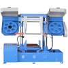 CE Semi-automatic Metal Cutting Band Saw Machine GB4250 Steel Bars Pipes H Beams Manual Tension Band Saw for Metals