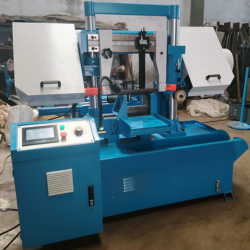 GSK4230 Fast Cutting Band Saw with Electric Feeding Metal Cutting Machine Hydraulic Tension