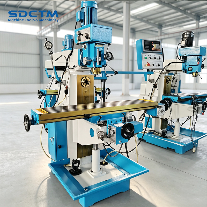 3 Axis DRO Automatic Feed Z-axis Automatic Lifting Drilling Milling Machine Universal Milling Machine ZX6350ZA