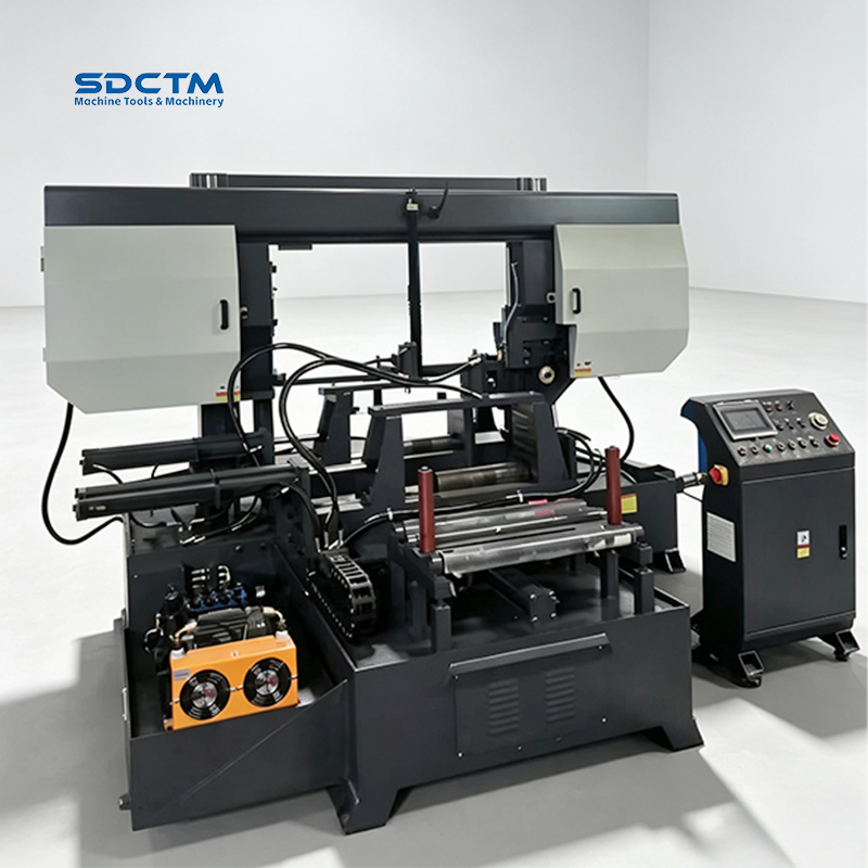 45 ° Angle Fully Automatic Metal Band Saw Machine Used for Sawing Round Steel And Square Steel GSK4260Z