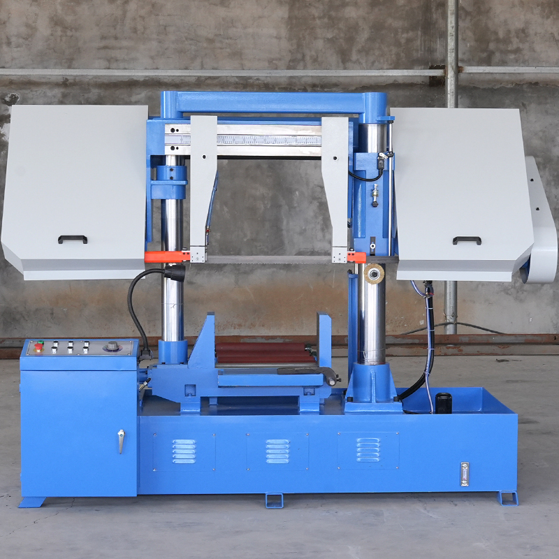 GB4250 500mm Industrial Bandsaw Machine Hydraulic Tension Semi-Automatic Horizontal Cutting Saw for Metal
