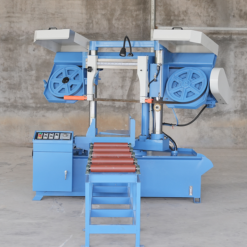 CE Industrial Angle Cut Miter Band Saw Machine GZ4250 Semi-auto Angle Band Saw for Metal Cutting