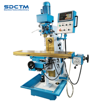 3 Axis DRO Automatic Feed Z-axis Automatic Lifting Drilling Milling Machine Universal Milling Machine ZX6350ZA