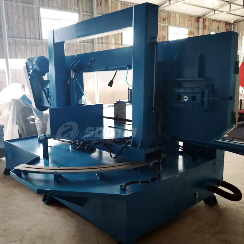 CE Industrial Horizontal Sawing Machine 600mm 0-45 Degrees Rotary Angle Metal Cutting Band Saw Machine GZ4260