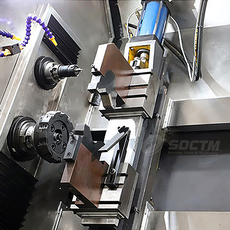Facing and Turning and Drilling Hole Machine ZKX680 CNC Facing and Centering Hole Machine Three-axis 45°