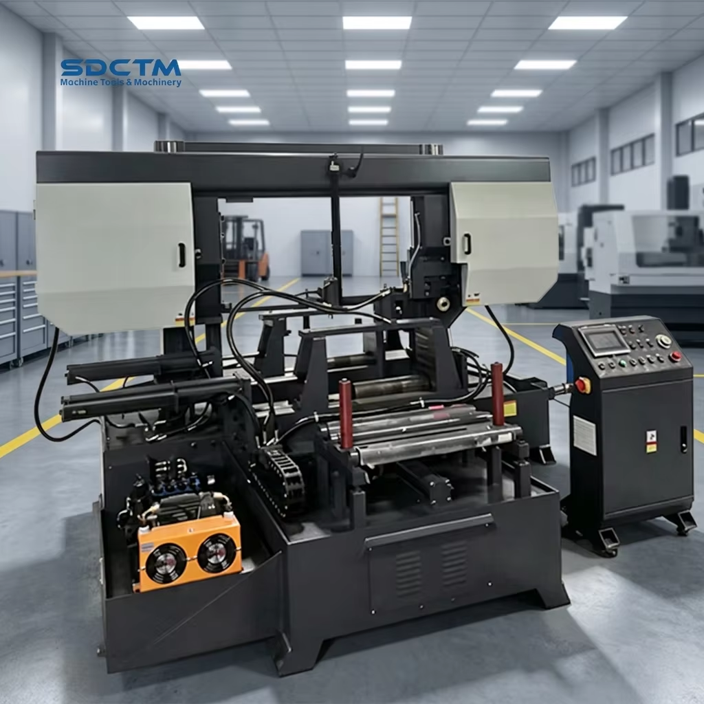 45 ° Angle Fully Automatic Metal Band Saw Machine Used for Sawing Round Steel And Square Steel GSK4260Z