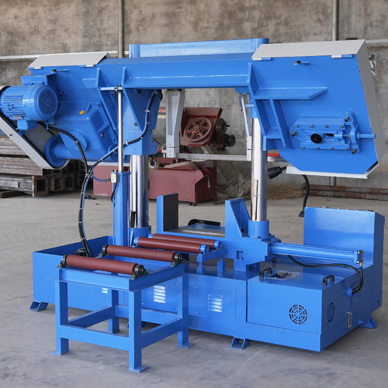 GB4250 500mm Industrial Bandsaw Machine Hydraulic Tension Semi-Automatic Horizontal Cutting Saw for Metal