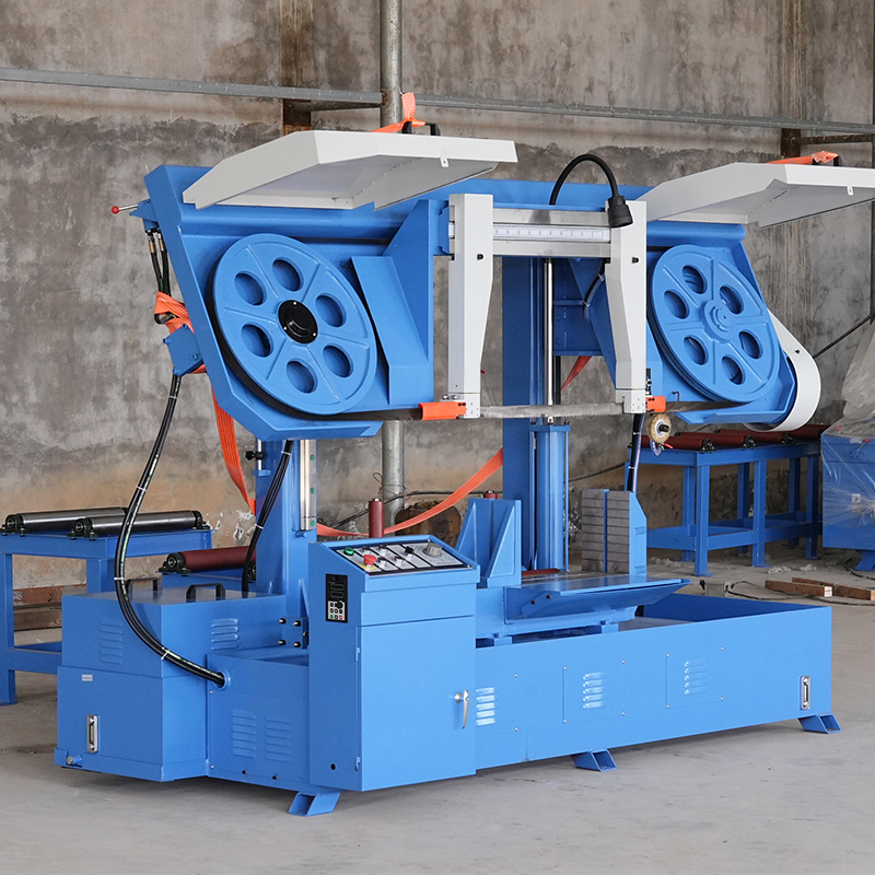 CE Semi-automatic Metal Cutting Band Saw Machine with Linear orbit GB4250 for Steel Bars Pipes H Beams 500mm Saw/cut range