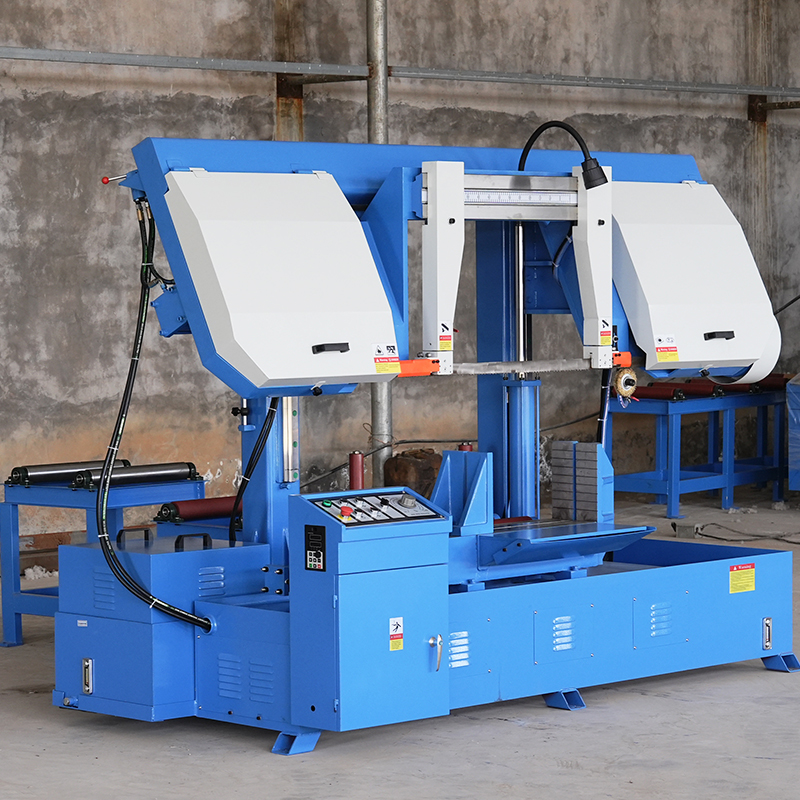 GB4250 500mm Industrial Bandsaw with Linear Guide Rail Hydraulic Tension Semi-Automatic Horizontal Cutting Saw for Metal
