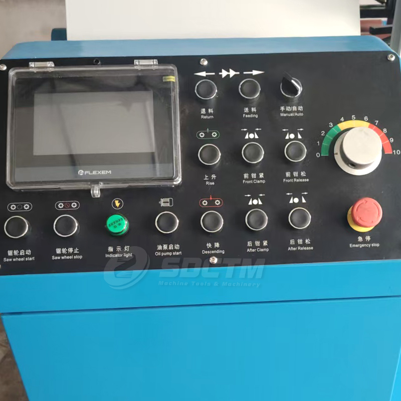 Full Automatic Metal Cutting Machine Horizontal CNC Band Saw GSK4235 Hydraulic Sawing Machine