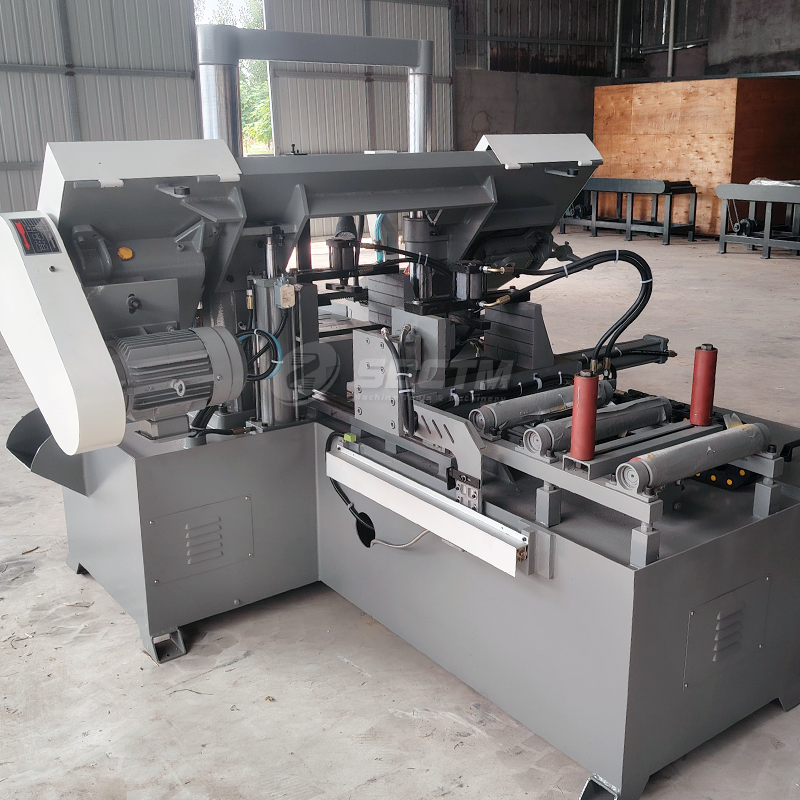 Horizontal Automatic Band Saw Machine GSK4230 CNC Metal Band Saw Cutting Machine