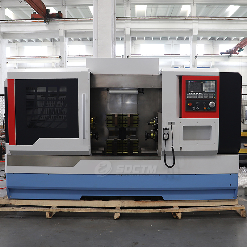 Vertical 90° CNC Facing and Centering Hole Machine ZKL600D for Shaft Machining