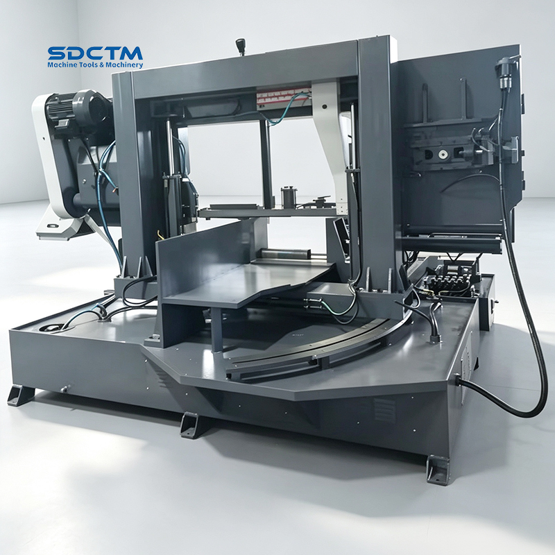 45 ° Angle Fully Automatic Metal Band Saw Machine Used for Sawing Round Steel And Square Steel GSK4260Z