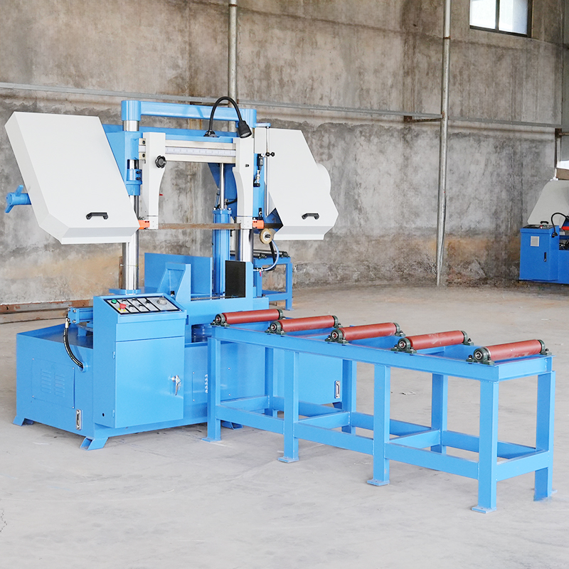 CE Industrial Angle Cut Miter Band Saw Machine GZ4250 Semi-auto Angle Band Saw for Metal Cutting