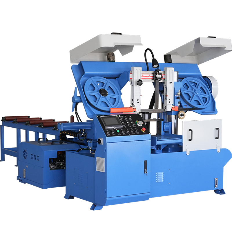 New Automatic Metal Cutting Band Saw Machine GSK4235 GSK4233 with Speed Regulation ,4.4kw ,PLC