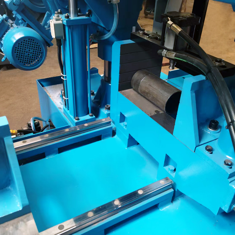GSK4230 Fast Cutting Band Saw with Electric Feeding Metal Cutting Machine Hydraulic Tension