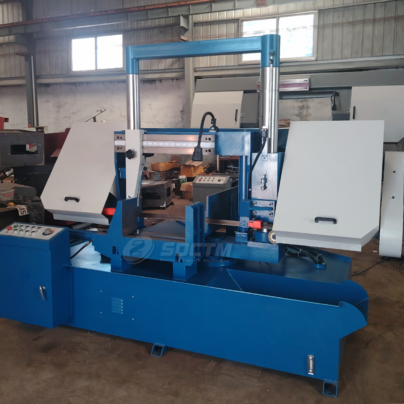 500mm 45° Miter Band Saw Machine GZ4250 Horizontal Metal Band Saw Machine Angle Metal Cutting Band Saw Machine